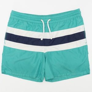 Merona Striped Swim Trunks Size Large